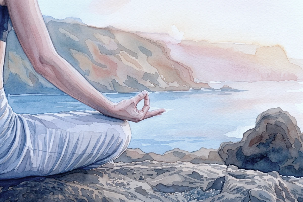 A daily routine built around a fixed time for meditation